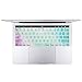 MOSISO Compatible with MacBook Pro 13 inch Case 2019 2018 2017 2016 Release A2159 A1989 A1706 A1708, Plastic Pattern Hard Shell Case & Keyboard Cover Skin & Screen Protector, Rainbow Mist