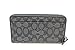 Coach Accordion Zip Wallet in Outline Signature (Black Smoke/Black) - F54633 SVDK6,One Size