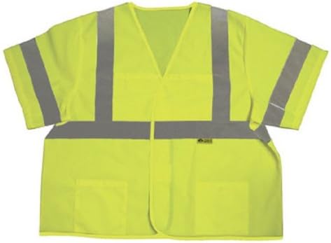 Safety Flag C3ANSI-GN-4XL/5XL Class 3 Safety Vest, Green, 4X-Large/5X-Large