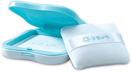 Goong Secret Baby Compact Starch Powder for Skin Care, Diaper Change Puff