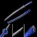 Mastergoswords 41'' Real Samurai Sword Sharp Blade Battle Ready Katana Handmade Japanese Sword with Blue/Red Scarbard