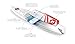BIC Sport ACE-TEC Cross Stand Up Paddleboard, Matte White, 11'0