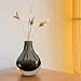 CASAMOTION Home Decor Accent Vase Hand Blown Art Solid Color Glass Bud Vase, Smoke