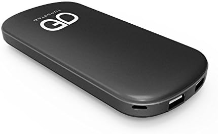 New product High Capacity Portable Charger Power Powerful 2-Port DC5V 2.1A Input/ Match For iPhone , iPad &amp; Samsung Galaxy &amp; More (Black)