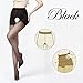 Women’s Sexy Sheer Crotchless Pantyhose - Push-up Satin Open Crotch Free Tights - Reinforced Toe (3 Pair 15D Black)