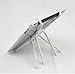 Tablet Stand / Ipad Stand and E Reader Stand by Amyco. Set to any View Angle with Bendable Legs. Adjustable Ipad Holder Folds Flat for Travel. (Random White or Black)