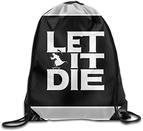 PRIMEEE Action Game Let It Die Logo Drawstring Backpack Sack Bag