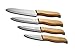 Beautiful Black Blade Ceramic Cutlery Kitchen Knives in Gift Box - Lightweight 8-Piece Knife Set with Ergonomic Bamboo Handles