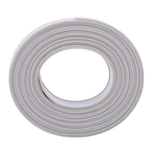 GloryMM Self-Adhesive Wallpaper Shower Toilet Wall Sealant Corner Waterproof Tape Table Edge Floor Vinyl Wall,White