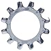 #4 External Tooth Lock Washers, Stainless Steel 410, Plain Finish, Quantity 100 by Fastenere