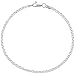 Sterling Silver Italian Rolo Chain Necklace 2.5mm Nickel Free, sizes 7 - 30 inch