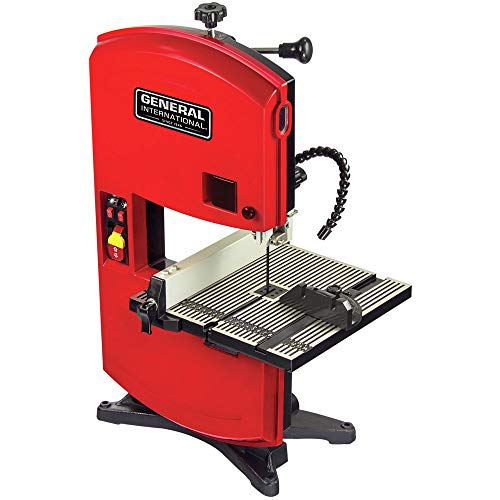 General International BS5105 9" 2.5A Wood Cutting Band Saw, Red, Black & Gray