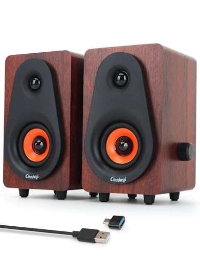 cinnkeyi Wooden Computer Speakers