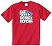 Threadrock Big Boys' Eat Sleep Hockey Repeat Youth T-Shirt XL Red