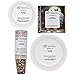 122 Pcs Halloween Party Supplies Set Paper Plates Cups Napkins for Orange Black Pumpkin Skeleton Witch Spooky Disposable Party Dinnerware Serves 24