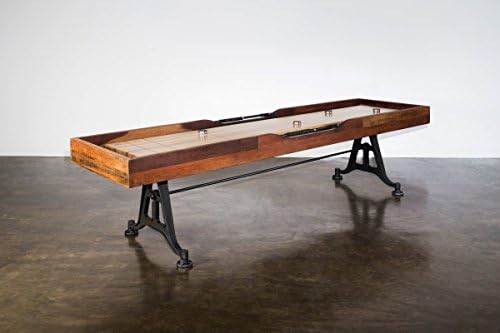 District Eight 108-inch Shuffleboard Table in Solid Franch Oak by Nuevo