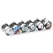Jovivi 10pcs Lot Assorted Stainless Steel Fake Cheater Ear Plugs Screw Stud Earrings Set for Women Men 0G Gauges Look