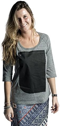 Women's 3/4 Raglan T-shirt you can Write on &amp; Erase - by Unlabeled Society (XL)