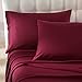 Honeymoon 1800 Brushed Microfiber Bed Sheet Set, Ultra Soft, Queen - Fuchsia