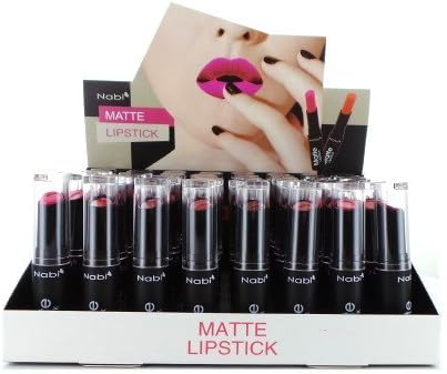 Nabi Cosmetics Professional Matte Lipstick Set of 8 Premium Colors by Nabi Cosmetics