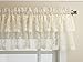 Lorraine Home Fashions Priscilla 60-inch x 12-inch Ruffled Valance, Ivory