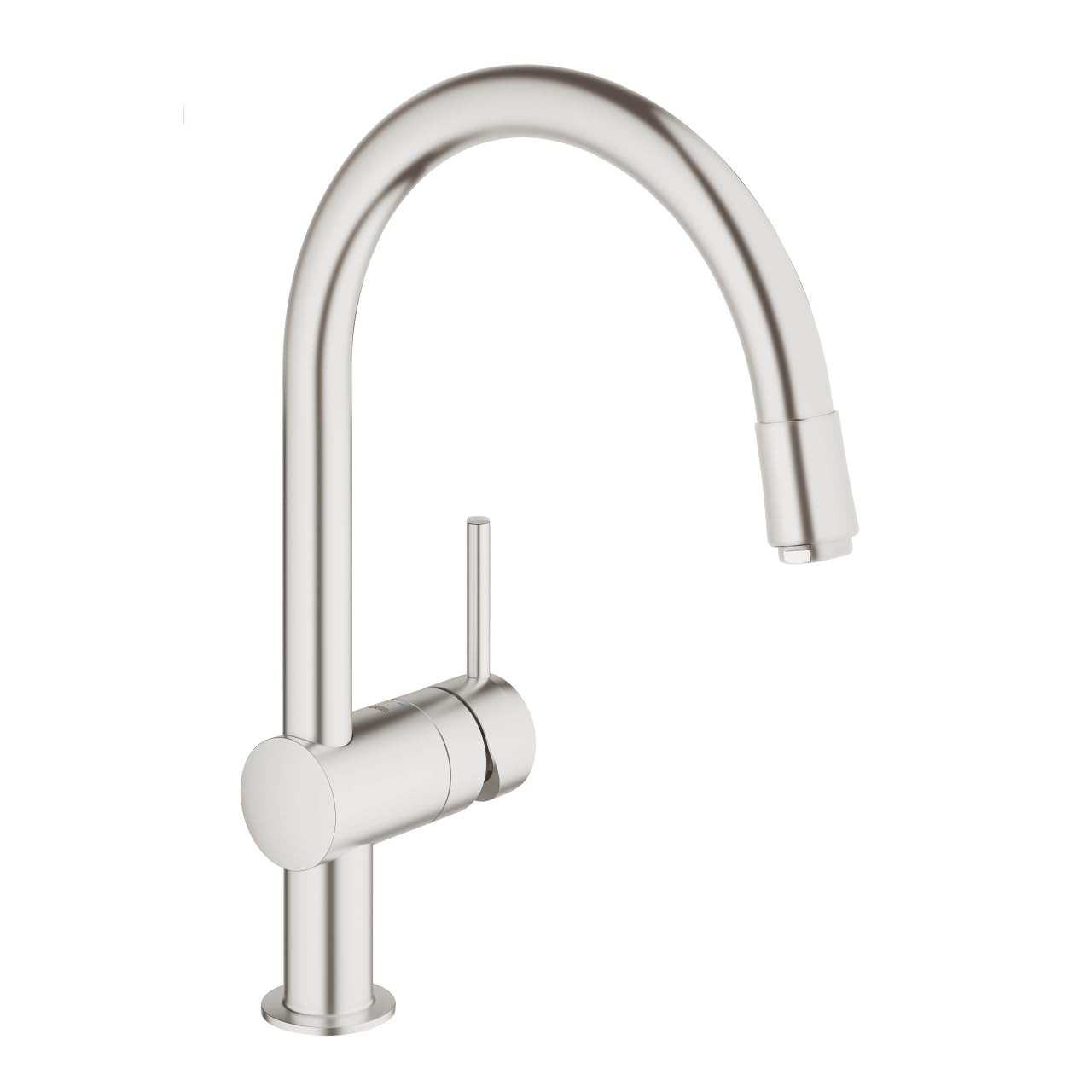 GROHE 32918DC0 | Minta Kitchen Tap C-Spout | Pull-Down Shower Head | Supersteel