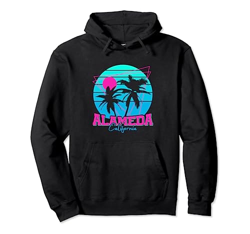 Beach Coastal City Vacation Souvenir Alameda Pullover Hoodie