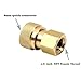 IORMAN Original 8MM Quick-Disconnect to 1/8 inch NPT Thread Adaptor Female Copper Convertor Air Tool Fittings