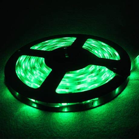 B2ocled 12V DC Flexible LED Strip Lights, 16.4ft/5m LED Light Strips,300 Units 5050 LEDs, Non-Waterproof, Lighting Strips, LED Tape-Green