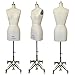 PGM Female Half Body Dress Form with Flat Hip and Collapsible Shoulders Size 4 (602)