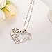 VWH Mother and Child Love Pendant Necklace Mother's Day Gifts Sweater Chain Necklace for Mother