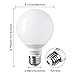 TORCHSTAR G25 LED Globe Light Bulbs, Dimmable, 2700K Soft White, Vanity Light Bulb, UL & Energy Star Listed, E26 Base, Pack of 6
