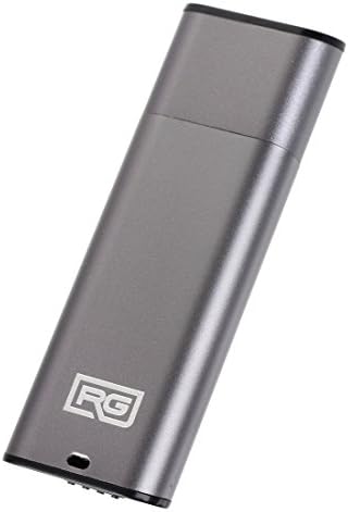 FD10 8GB USB Flash Drive Voice Recorder/Small 192kbps HD Quality Audio Recording Device / 16hr Battery & 90hr Capacity (Grey)