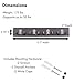 BIRDROCK HOME Dual Hook Coat Rack | 4 Dual Hooks | Wall Mounted Hat Key Rack Rail | Oil Rubbed Bronze Hooks | Dark Brown Pine Bathroom Rail