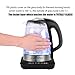 KINDEN Glass Electric Kettle BPA Free - 1.7L Hot Water Tea Kettle Boiling Temperature Control & Keep Warm, Cordless Glass Base, Double Wall, Blue Light 1500W [Fahrenheit Updated]