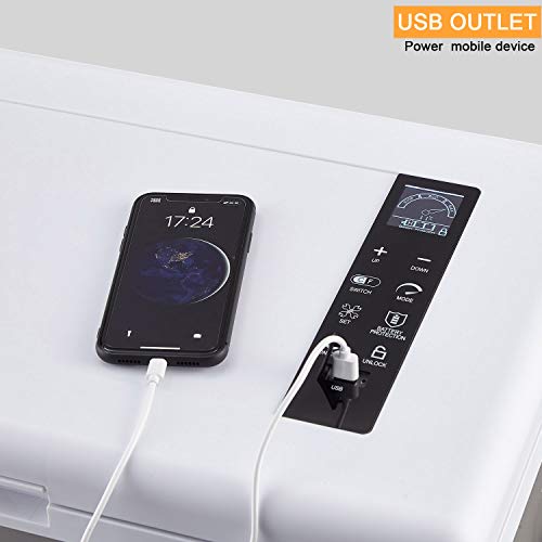 Aspenora Portable Fridge Freezer 12V Car Refrigerator Car Fridge with