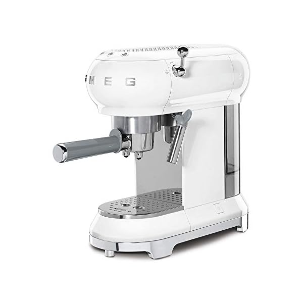 Cafetera Expresso Italiana Smeg ECF01WHEU 220v. Blanco - Imagen 4