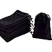 GYBest 3" X 4" (50/100/150/200) Wholesale - Black Velvet Cloth Jewelry Pouches / Drawstring Bags (200) primary