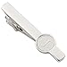 Dannyshi Men Tie Clip 2.1 Inch Silver Plated Stainless 26 Letters A-Z + Gift Box (Silver-J)