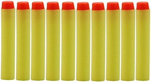 Lot of 7.2cm Refill Bullet Darts For Nerf N-strike Elite Series Blasters Toy gun (Yellow)