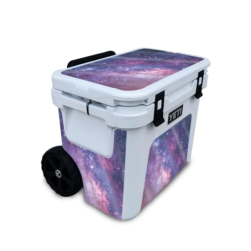 Glossy Glitter Skin Compatible with Yeti Roadie 32 Wheeled Cooler - Violet Star…