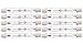 (Pack of 10) J Type 100 Watt 78 mm Q100 T3/78mm (3.07 Inches) 120 Volt R7S Base Halogen