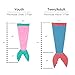 Mermaid Tail Blanket w/ Zipper - Soft Plush Comfortable Warm & Lightweight Blanket for Kids and Adults by Silver Lilly (Blue/Coral, Youth)