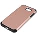 Galaxy J7 V Case, Galaxy J7 Prime Case, Galaxy J7 Perx Case, Galaxy J7 Sky Pro Case, OEAGO Samsung Galaxy Halo 2017 Case Shockproof Drop Protection Impact Rugged Armor Case Cover - Rose Gold