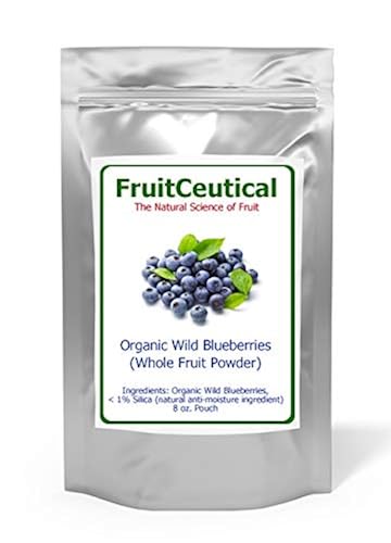 FruitCeuticals Organic Blueberry Powder Made with 100% Whole Fruit Wild ...