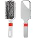 Torino Pro Hard Wave Brush By Brush King - #1570 - Rubber grip Vertical Brush - 9 row - 360 wave brushes- Great for wolfing