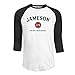 Men's Jameson Irish Whiskey Logo 3/4 Sleeve Raglan T-shirt
