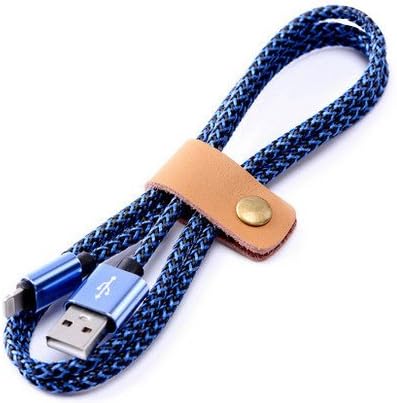 YoSuKii Dura-Line Charging Cable for iPhone 6s / 6plus, iPhone 5 / SE/ 5S / 5C, iPads, iPad Minis, iTouchs, etc(1M-Blue)