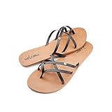 Volcom Women's New School Womens Sandal dress Sandal, black, 8 UK/8 W US