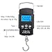 WECHIC Digital Fish Scale 110lb/50kg, Portable Luggage Weight Scale, Electronic Hanging Hook Scale, Fishing Scale with Measuring Tape, Backlit LCD Display